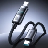 JOYROOM Kabel przewód z wyświetlaczem USB-C 100W 1.2m - czarny