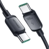 JOYROOM Kabel przewód USB-C - USB-C 100W 1.2m czarny