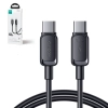 JOYROOM Kabel przewód USB-C - USB-C 100W 1.2m czarny