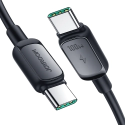 JOYROOM Kabel przewód USB-C - USB-C 100W 1.2m czarny