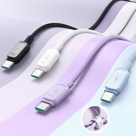 JOYROOM Kabel przewód USB-C - USB-C 100W 1.2m czarny