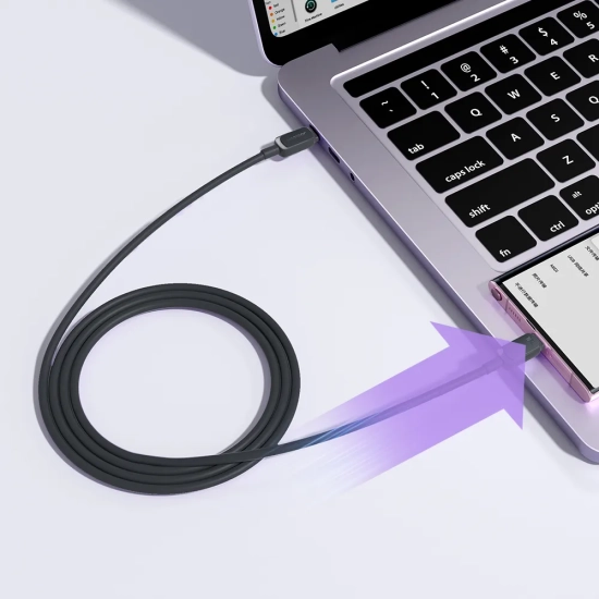 JOYROOM Kabel przewód USB-C - USB-C 100W 1.2m czarny