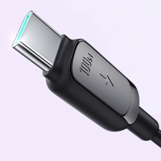 JOYROOM Kabel przewód USB-C - USB-C 100W 1.2m czarny