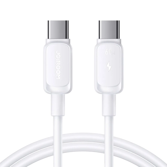 JOYROOM Kabel przewód do ładowania transmisji danych USB-C 60W 1.2m - biały