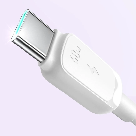 JOYROOM Kabel przewód do ładowania transmisji danych USB-C 60W 1.2m - biały