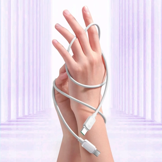 JOYROOM Kabel przewód do ładowania transmisji danych USB-C 60W 1.2m - biały