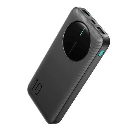 JOYROOM Powerbank JR-PBF12 10000mAh 2.4A 2x USB-A 1x USB-C - czarny