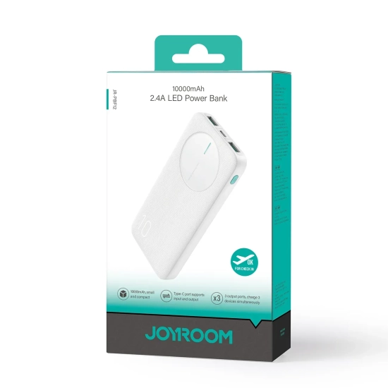 Powerbank Joyroom JR-PBF12 10000mAh 2,4A biały