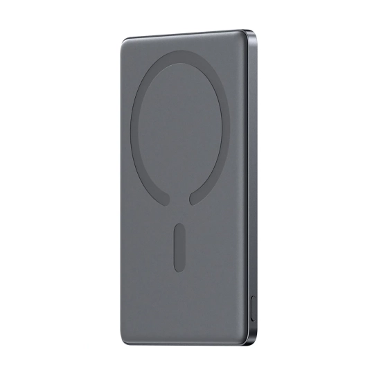 JOYROOM Powerbank 5000mAh USB-C 20W PD i ładowaniem indukcyjnym 15W - szary
