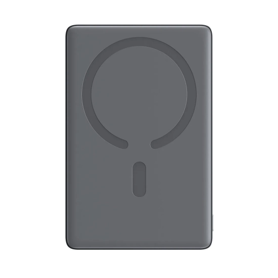 JOYROOM Powerbank 5000mAh USB-C 20W PD i ładowaniem indukcyjnym 15W - szary
