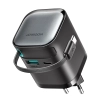 JOYROOM Ładowarka sieciowa GaN 65W USB-A USB-C z wbudowanym kablem USB-C
