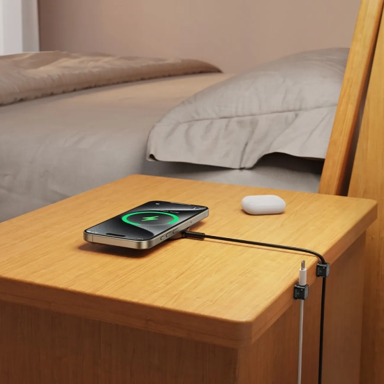 JOYROOM Organizer uchwyt do kabli przewodów magnetyczny samoprzylepny