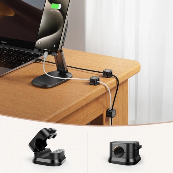 JOYROOM Organizer uchwyt do kabli przewodów magnetyczny samoprzylepny