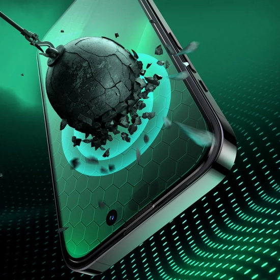 JOYROOM Zielone szkło hartowane do iPhone 14 Plus z filtrem Anti Blue