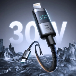 JOYROOM Kabel przewód z wyświetlaczem USB-C - iPhone Lightning 30W 1.2m