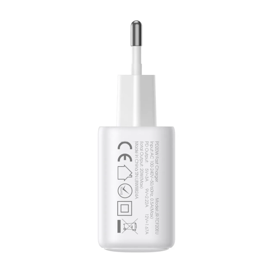 JOYROOM Ładowarka sieciowa 2x USB-C 20W PD QC 3.0 - biała