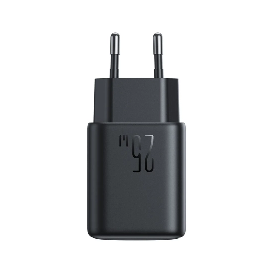 JOYROOM Ładowarka sieciowa USB-C i USB-A 25W SFC PPS PD - czarna