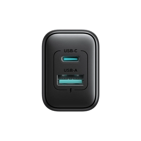 JOYROOM Ładowarka sieciowa USB-C i USB-A 25W SFC PPS PD - czarna