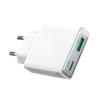 JOYROOM Mała i supercienka ładowarka sieciowa 20W USB-A USB-C - biała