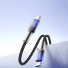 JOYROOM Kabel przewód Crystal-Clear Series 60W USB-C - USB-C 1.2m - czarny