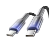 JOYROOM Kabel przewód Crystal-Clear Series 60W USB-C - USB-C 1.2m - czarny