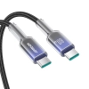 JOYROOM Kabel przewód Crystal-Clear Series 60W USB-C - USB-C 1.2m - czarny