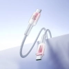 JOYROOM Kabel przewód Crystal-Clear Series 60W USB-C - USB-C 1.2m - biały