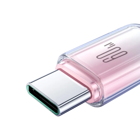 JOYROOM Kabel przewód Crystal-Clear Series 60W USB-C - USB-C 1.2m - biały