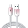 JOYROOM Kabel przewód Crystal-Clear Series 3A USB-A - USB-C 1.2m - biały