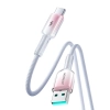 JOYROOM Kabel przewód Crystal-Clear Series 3A USB-A - USB-C 1.2m - biały