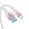 JOYROOM Kabel przewód Crystal-Clear Series 3A USB-A - USB-C 1.2m - biały