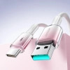 JOYROOM Kabel przewód Crystal-Clear Series 3A USB-A - USB-C 1.2m - biały