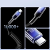 JOYROOM Kabel przewód spiralny USB-C - USB-C Crystal-Clear Series 60W 1.5m