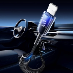 JOYROOM Kabel przewód spiralny USB-C - iPhone Lightning Crystal-Clear