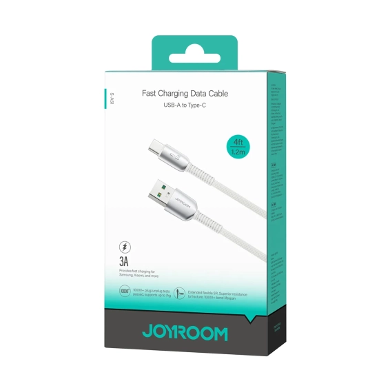 JOYROOM Kabel przewód Cutting-Edge Series 3A USB-A - USB-C 1.2m - szary