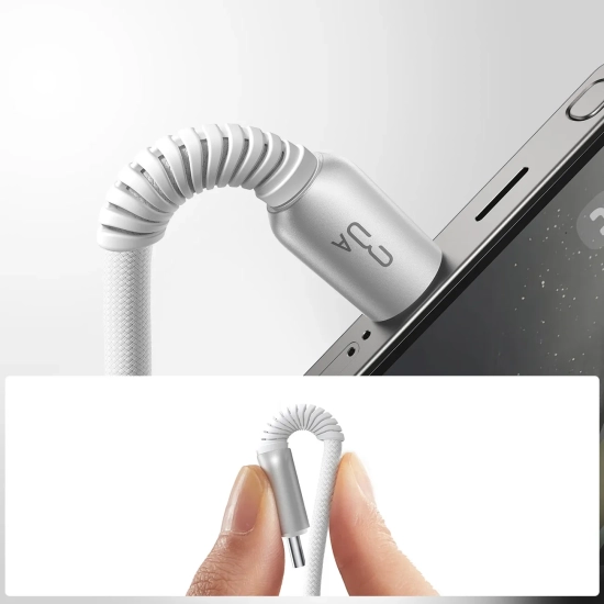 JOYROOM Kabel przewód Cutting-Edge Series 3A USB-A - USB-C 1.2m - szary