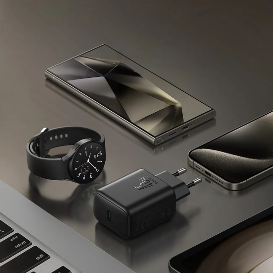 JOYROOM Ładowarka sieciowa 45W GaN do Samsung Ultra - czarna