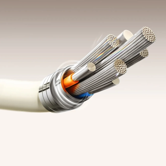 JOYROOM Kabel przewód USB-A - USB-C z fluorescencyjną końcówką 3A 2m