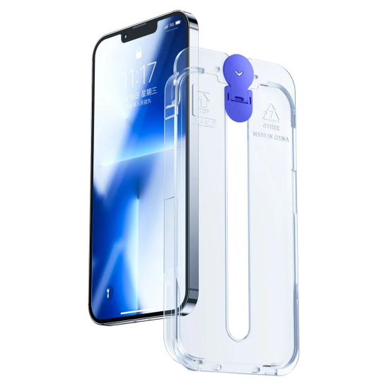 JOYROOM Szkło hartowane do iPhone 14 Plus z zestawem montażowym