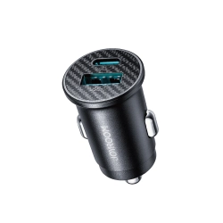 JOYROOM Ładowarka samochodowa Mini 15W USB-A USB-C - czarna