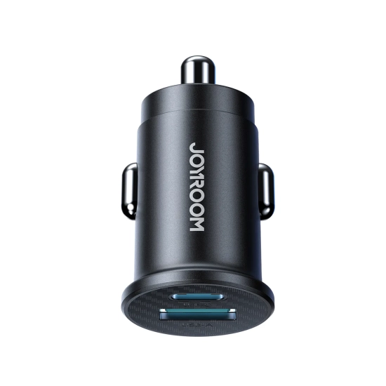 JOYROOM Ładowarka samochodowa Mini 15W USB-A USB-C - czarna