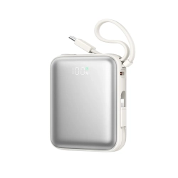 JOYROOM Powerbank 10000mAh 22.5W z wbudowanymi kablami USB-C Lightning