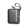 JOYROOM Powerbank 10000mAh 22.5W z wbudowanymi kablami USB-C Lightning