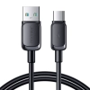 JOYROOM Kabel przewód USB - USB-C 3A 1.2m czarny