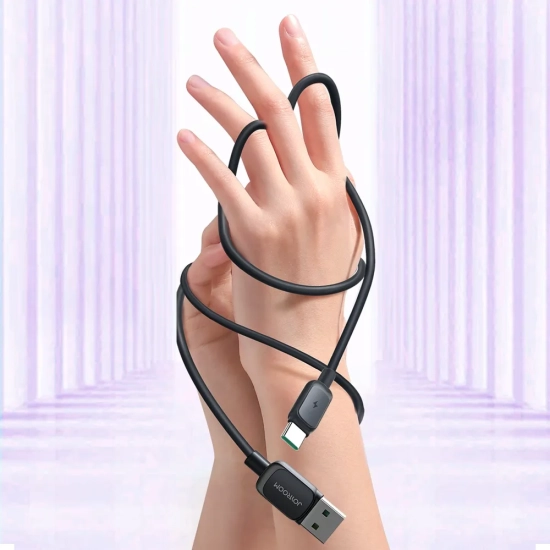 JOYROOM Kabel przewód USB - USB-C 3A 1.2m czarny