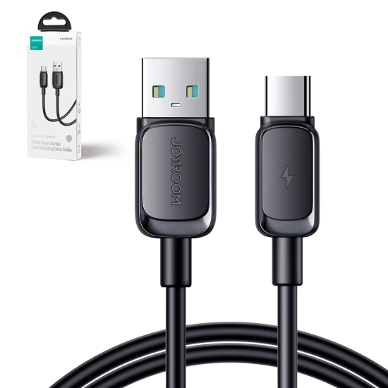 JOYROOM Kabel przewód USB - USB-C 3A 1.2m czarny