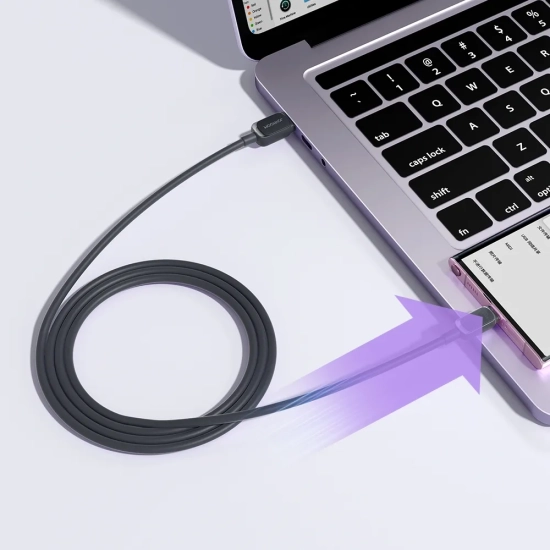 JOYROOM Kabel przewód USB - USB-C 3A 1.2m czarny