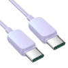 JOYROOM Kabel przewód USB-C - USB-C 100W 1.2m fioletowy
