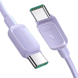 JOYROOM Kabel przewód USB-C - USB-C 100W 1.2m fioletowy