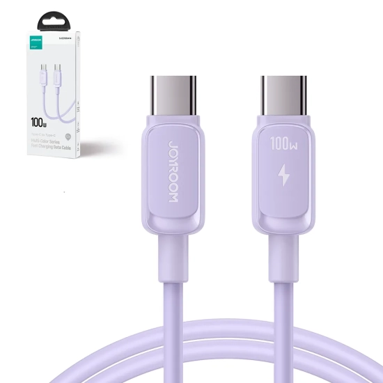 JOYROOM Kabel przewód USB-C - USB-C 100W 1.2m fioletowy